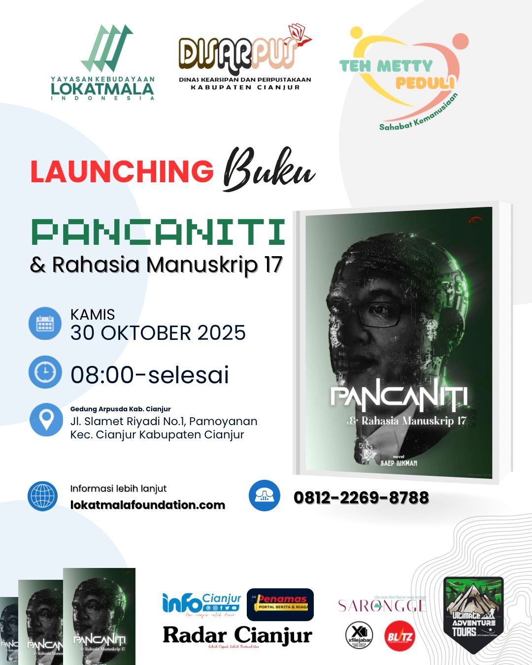 Launching Buku "PANCANITI, dan Rahasia Manuskrip 17"
